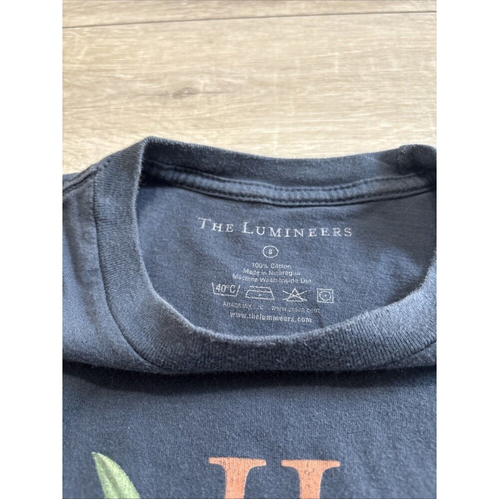 The Lumineers Licensed Smoky Blue Flowers Band Music Cotton T Shirt Size SMALL - Picture 3 of 7